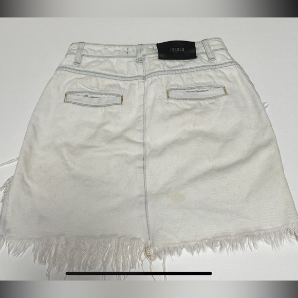 Versace Versus Denim 38 Mini Skirt Jeans Glam Party Club 38 - Picture 4 of 4